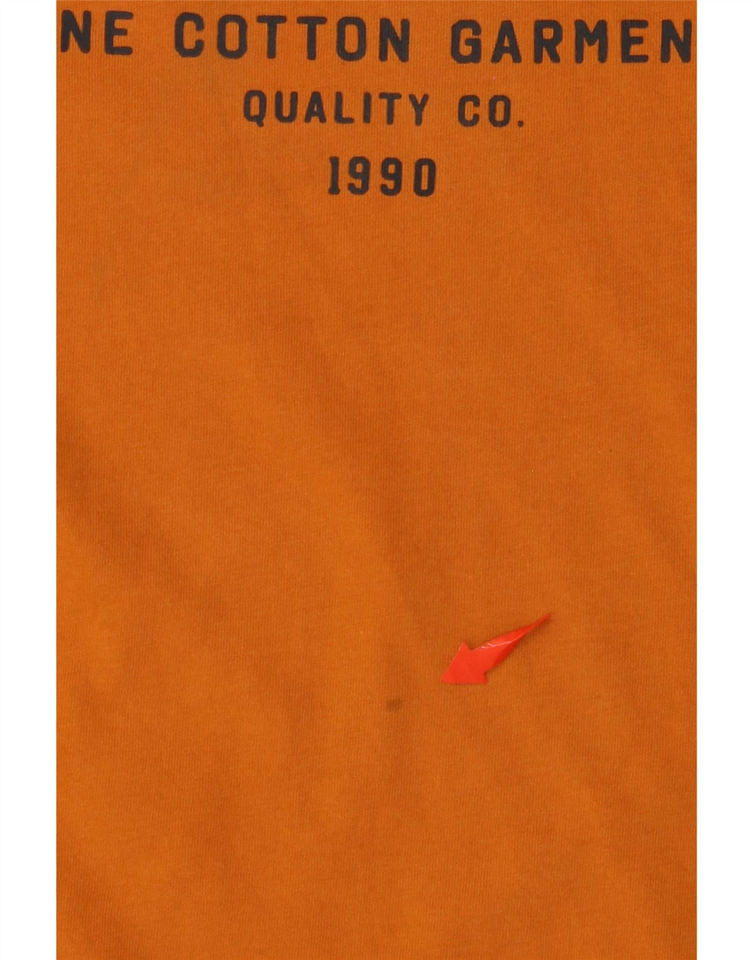 JACK & JONES Mens Graphic T-Shirt Top Medium Orange Cotton