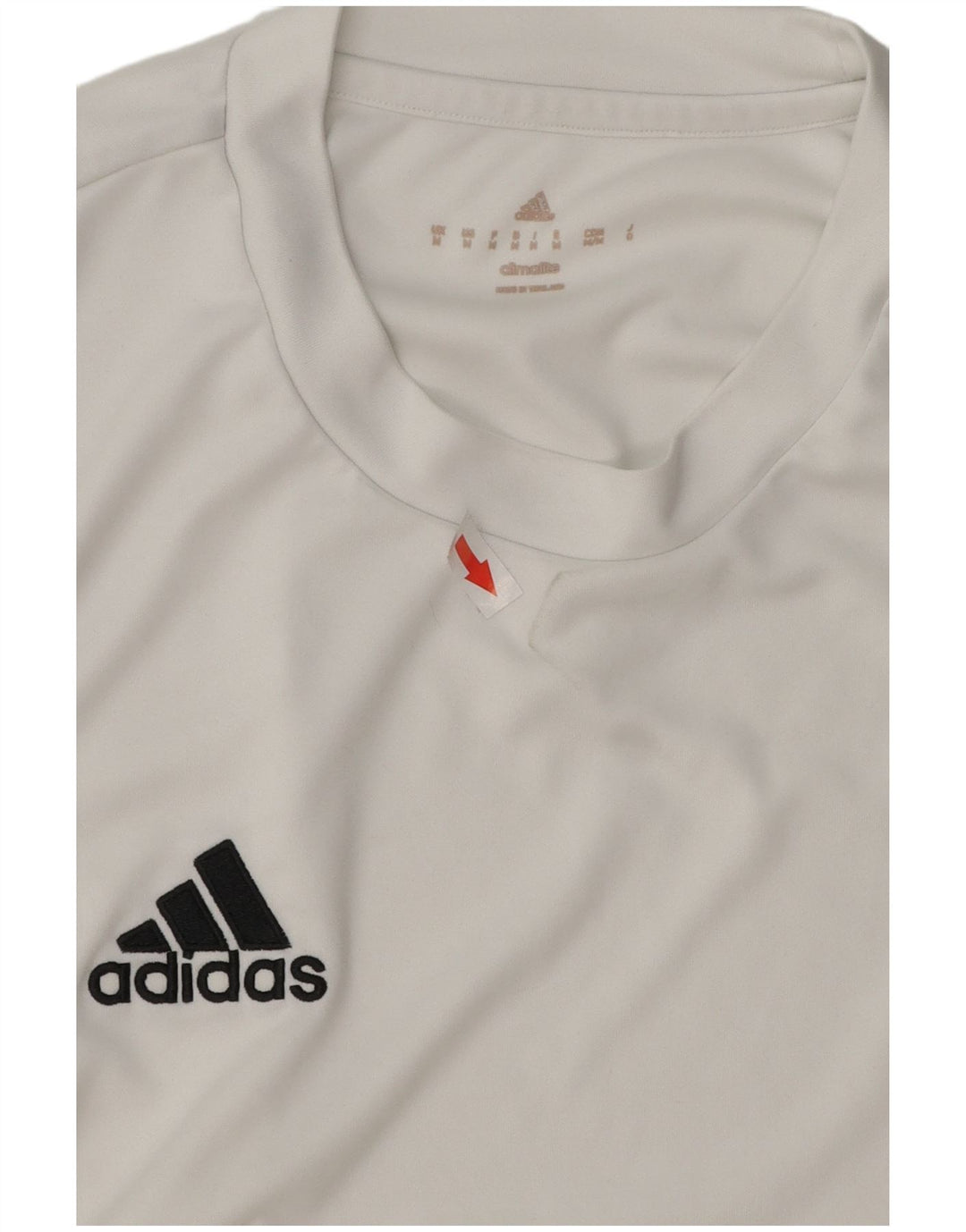 ADIDAS Mens Climalite T-Shirt Top Medium White Polyester