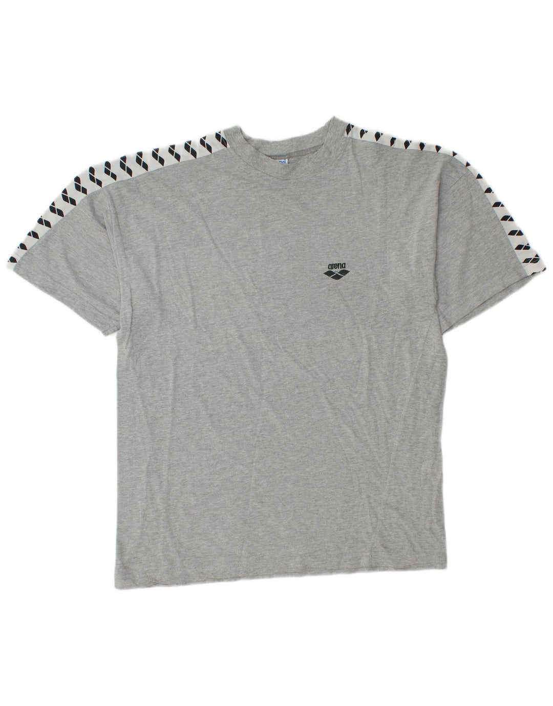 ARENA Mens Graphic T-Shirt Top Medium Grey Colourblock