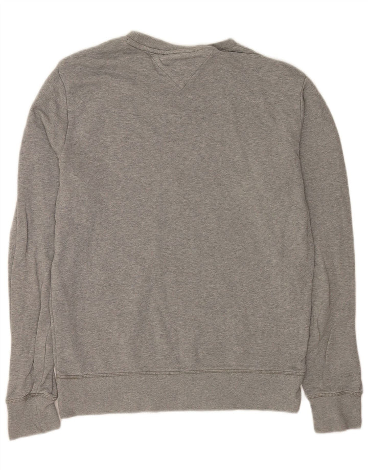 Tommy Hilfiger Mens Vintage Fit Sweatshirt Jumper Medium Grey Flecked