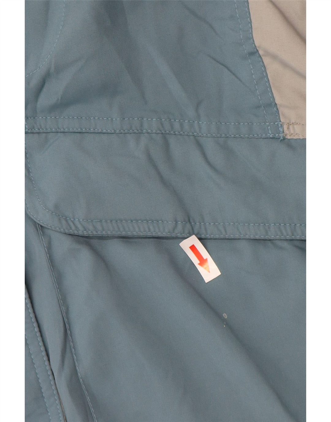 Columbia Womens Hooded Windbreaker Jacket UK 16 Large Blue Colourblock