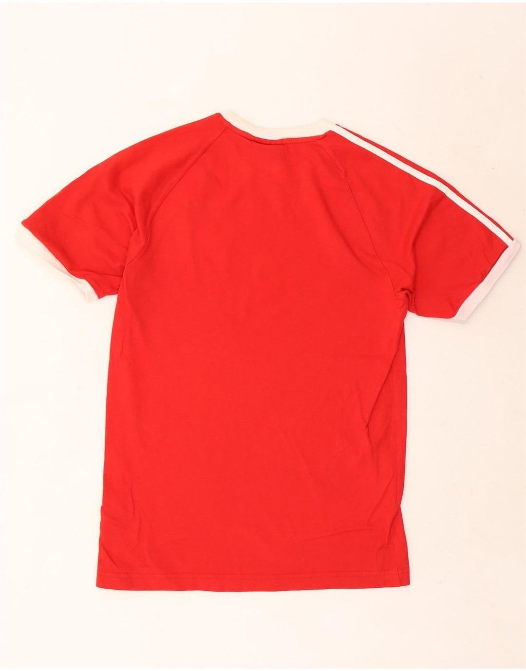 Adidas Mens T-Shirt Top Small Red Cotton