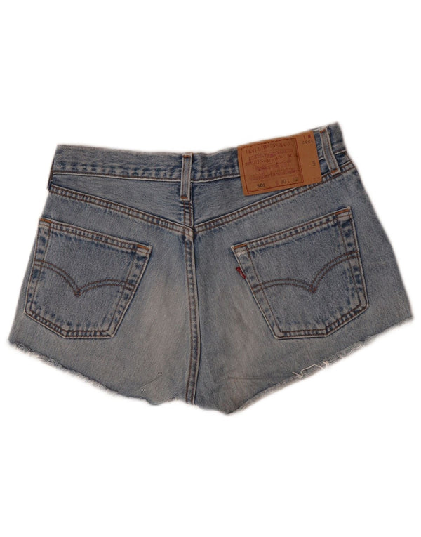 Levi's Womens 501 Denim High Waist Hot Pants W30 Medium  Blue