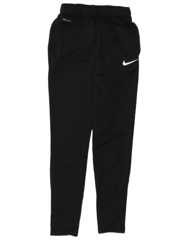 Nike Womens Dri Fit Tracksuit Trousers Small  Black Polyester