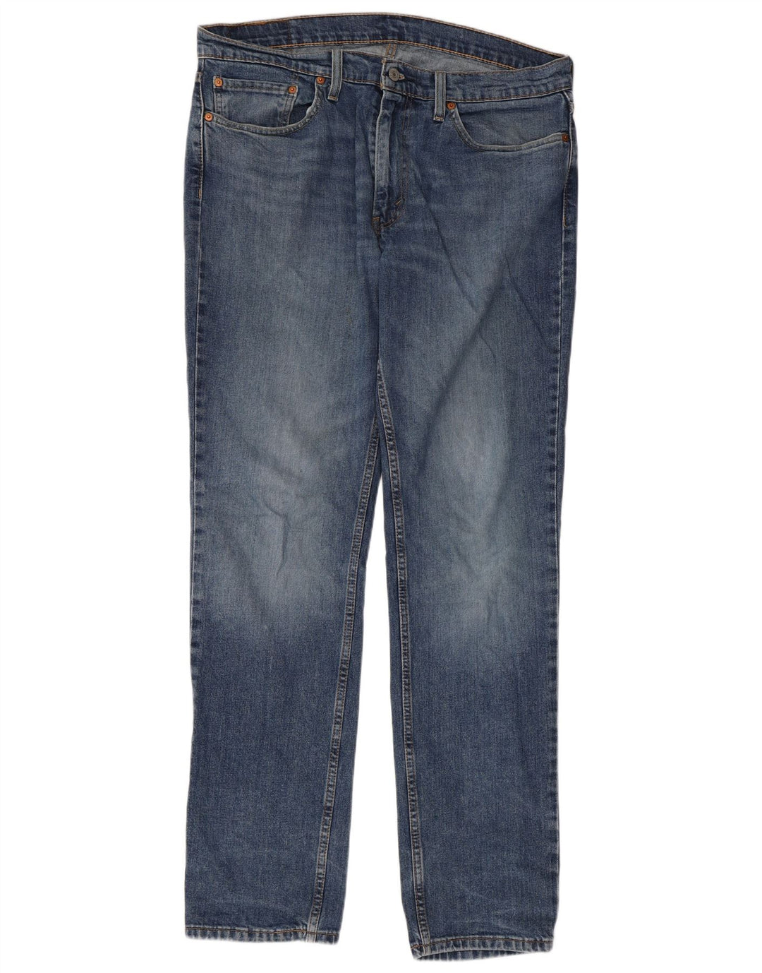 LEVI'S Mens Slim Jeans W36 L34 Blue Cotton