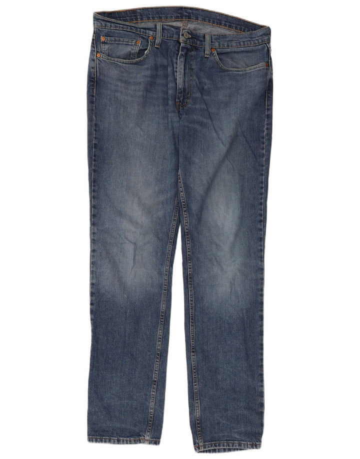LEVI'S Mens Slim Jeans W36 L34 Blue Cotton
