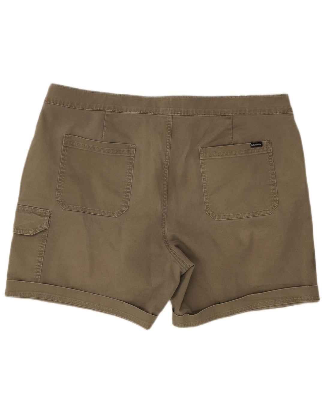 Columbia Mens Active Cargo Shorts W38 XL Khaki Cotton