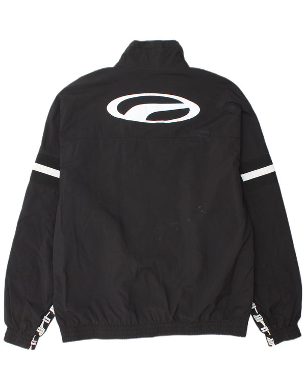 PUMA Mens Graphic Rain Jacket UK 40 Large Black Polyamide