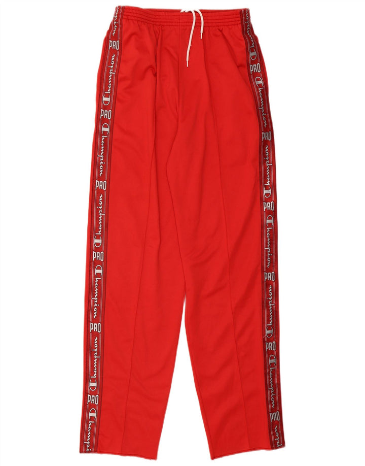 Champion Mens Graphic Tracksuit Trousers Medium  Red Polyester