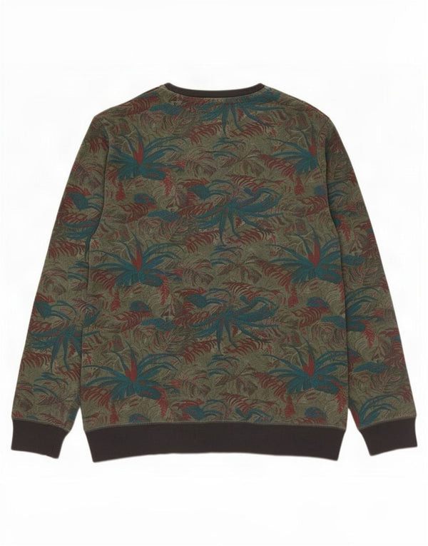 Vans Mens Sweatshirt Jumper Small Multicoloured Floral Cotton