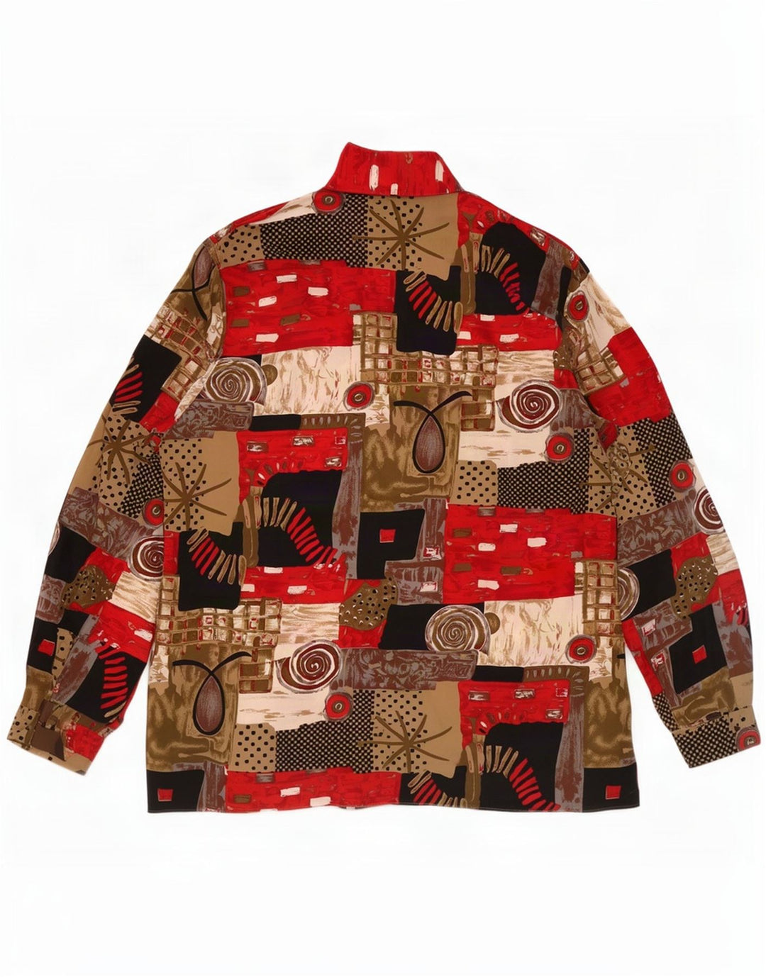 Deni-Cler Womens Graphic Shirt UK 18 XL Multicoloured Geometric Polyester
