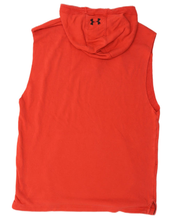 Under Armour Mens Graphic Sleeveless Hoodie Jumper Large Red
