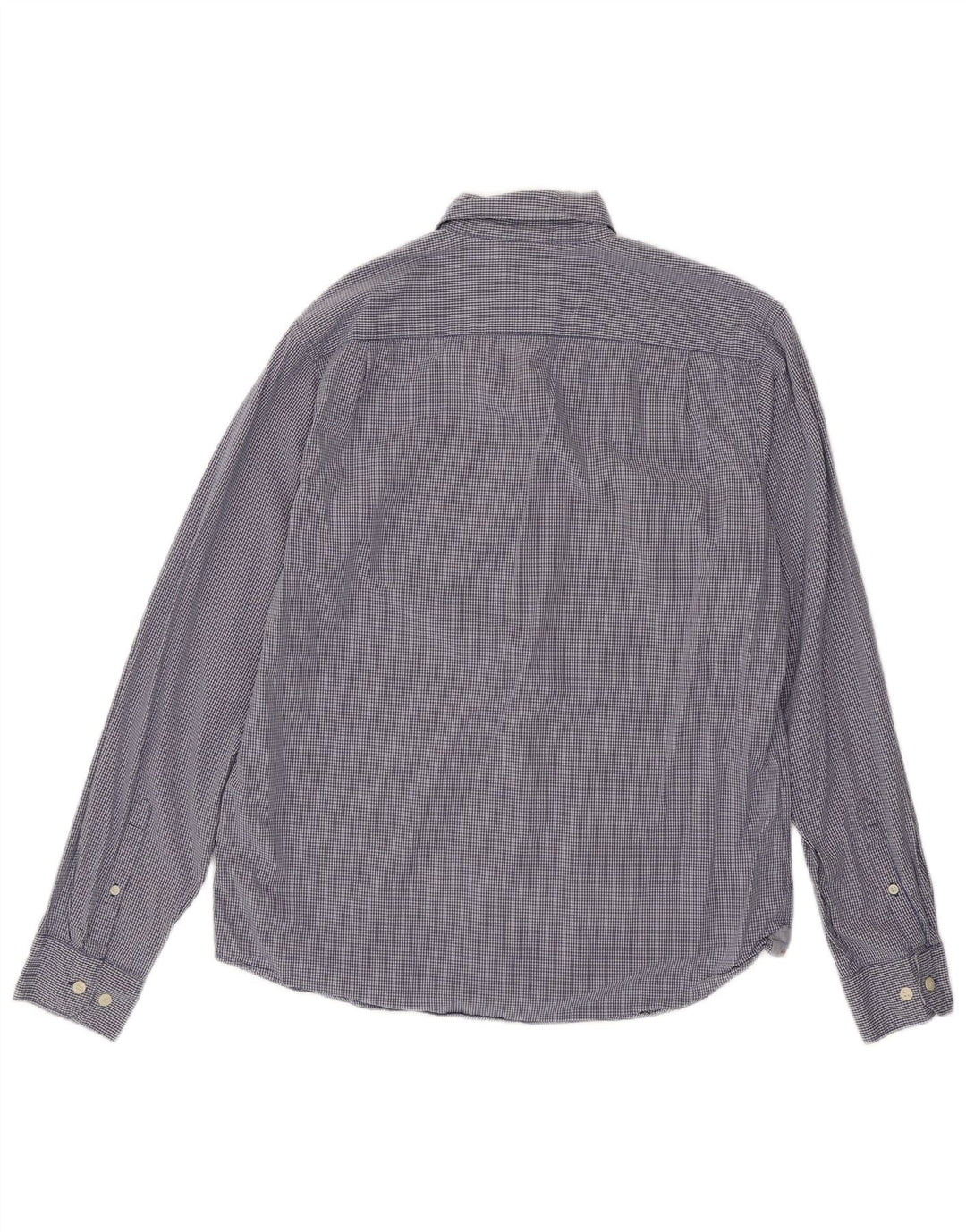 DOCKERS Mens Shirt Medium Blue Gingham Cotton