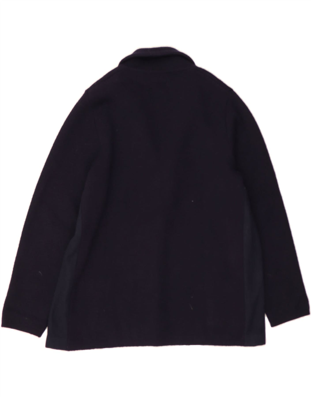 VINTAGE Womens 2 Button Blazer Jacket UK 12 Medium Navy Blue Vintage Vintage and Second-Hand Vintage from Messina Hembry 