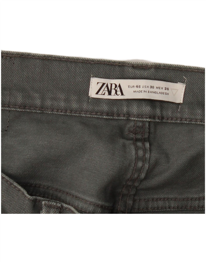 Zara Mens Slim Jeans EU 46 XL W36 L30 Grey