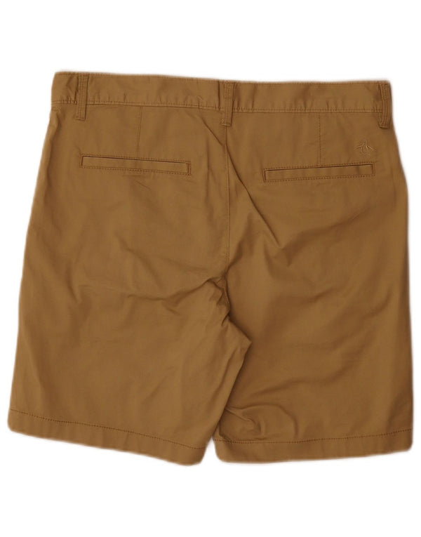 Penguin Mens Chino Shorts W30 Medium Beige Cotton