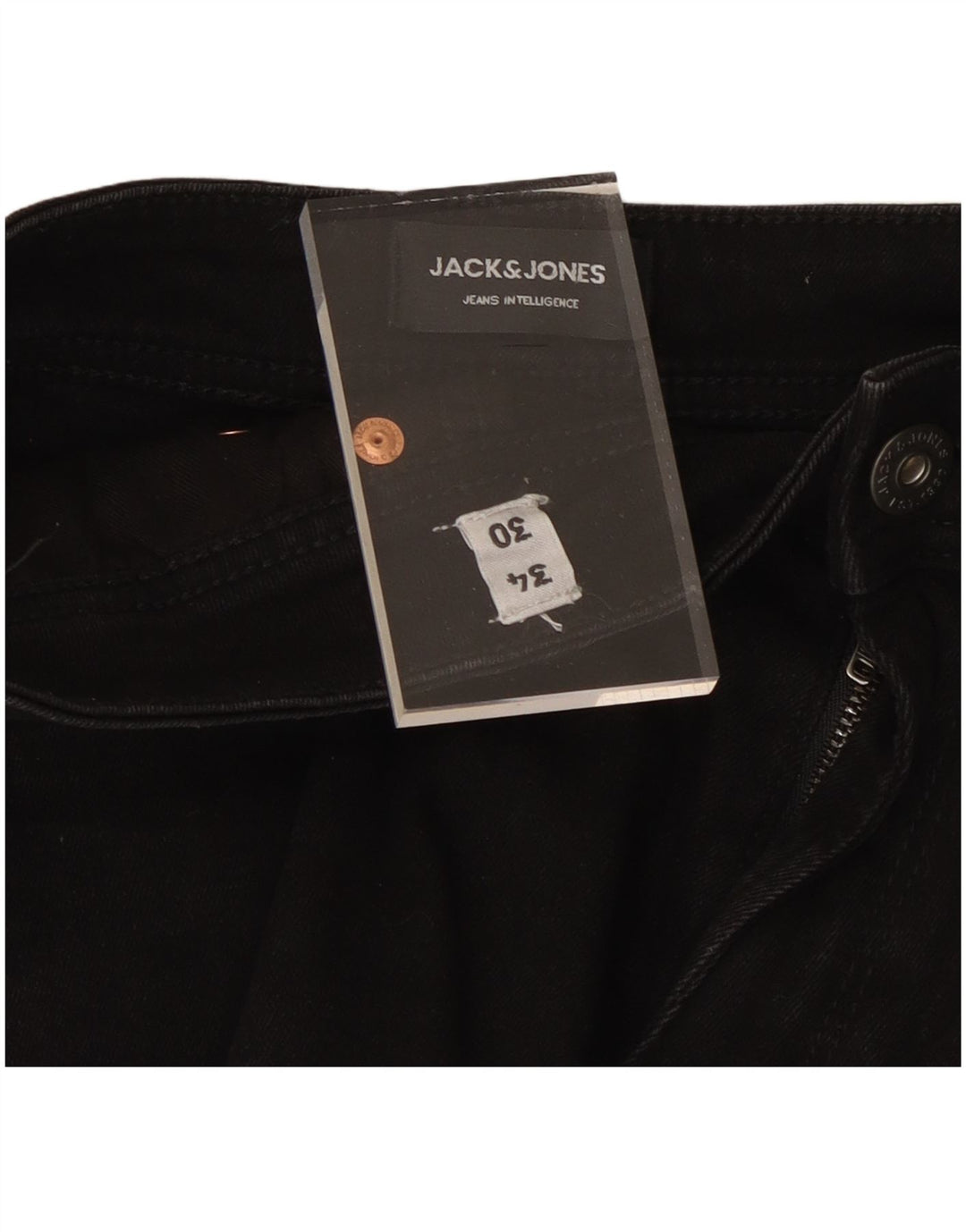 JACK & JONES Mens Liam Skinny Jeans W34 L30 Black