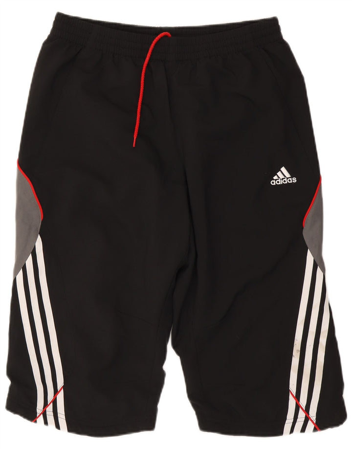 ADIDAS Mens Climalite Bermuda Sport Shorts Medium  Black Colourblock