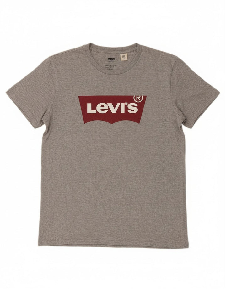 Levi's Mens Graphic T-Shirt Top Medium Grey