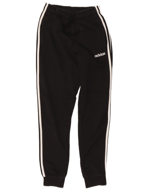 Adidas Mens Tracksuit Trousers Joggers XS Black Cotton