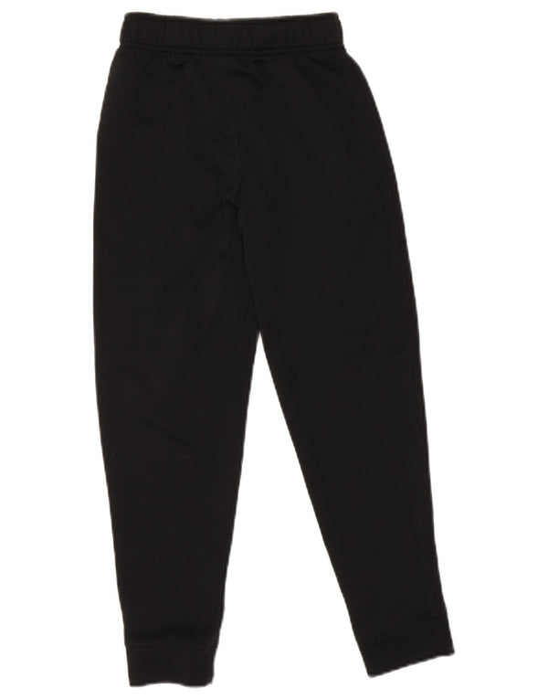 NIKE Boys Tracksuit Trousers Joggers 8-9 Years Small Black Polyester