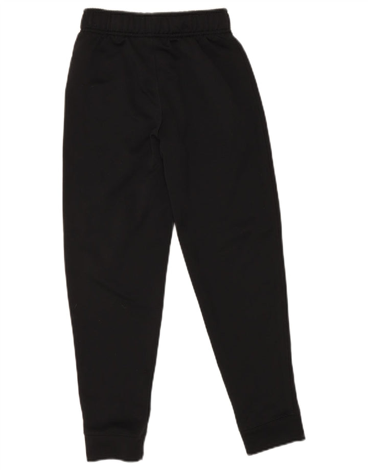 NIKE Boys Tracksuit Trousers Joggers 8-9 Years Small Black Polyester