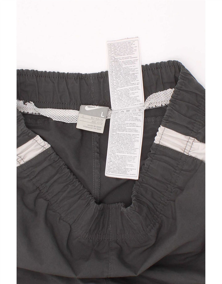 Nike Boys Sport Shorts 12-13 Years Large Grey Colourblock Polyester