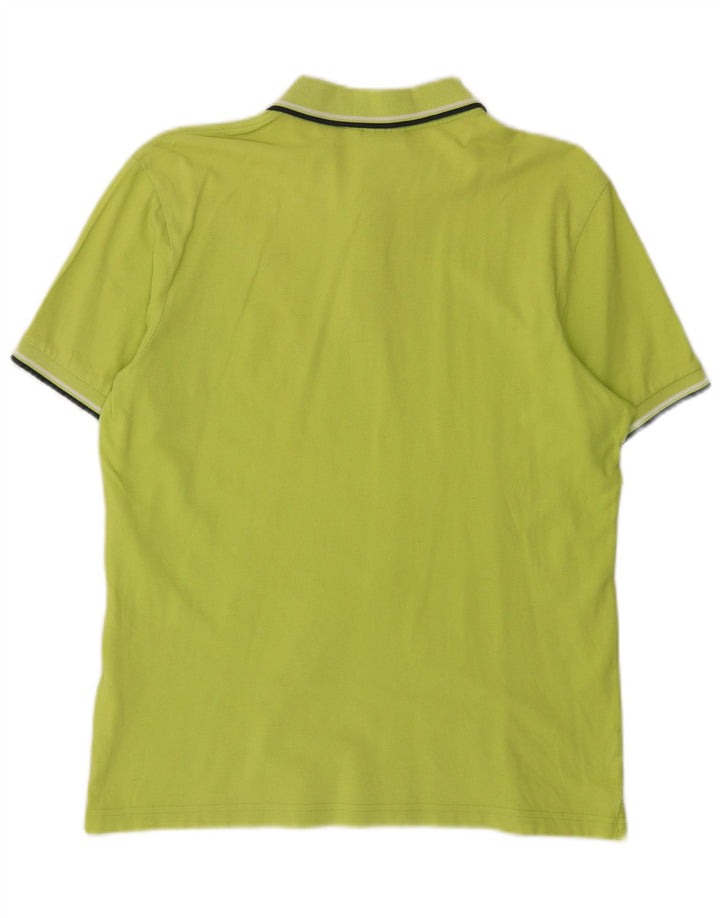 DIADORA Mens Polo Shirt Large Green Cotton