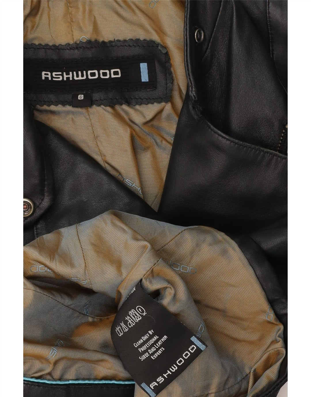 ASHWOOD Womens Leather Biker Jacket UK 8 Small Black Leather