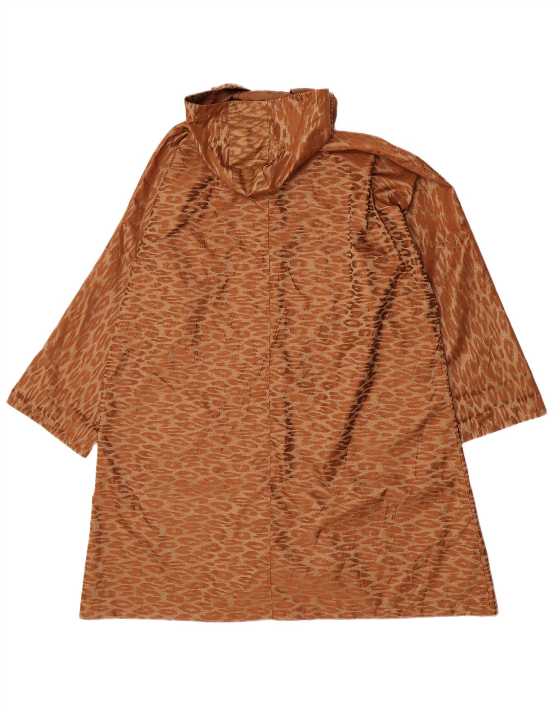 Vintage Womens Oversized Longline Overcoat UK 14 Medium Brown Classic