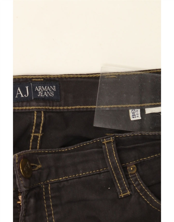 ARMANI Mens Straight Jeans W36 L34 Black