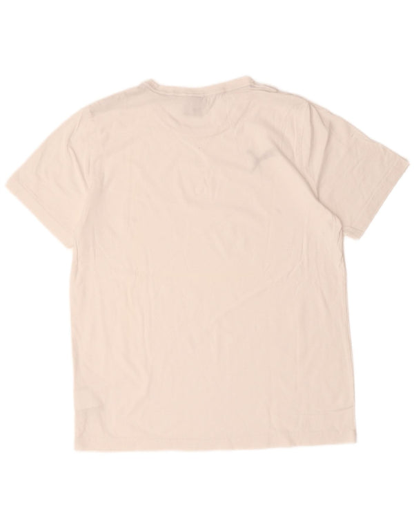 Puma Mens T-Shirt Top Large White Cotton