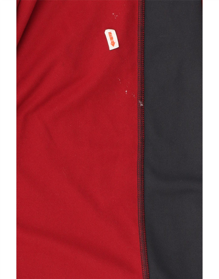 Berghaus Mens Zip Neck Pullover Tracksuit Top Medium Red Colourblock