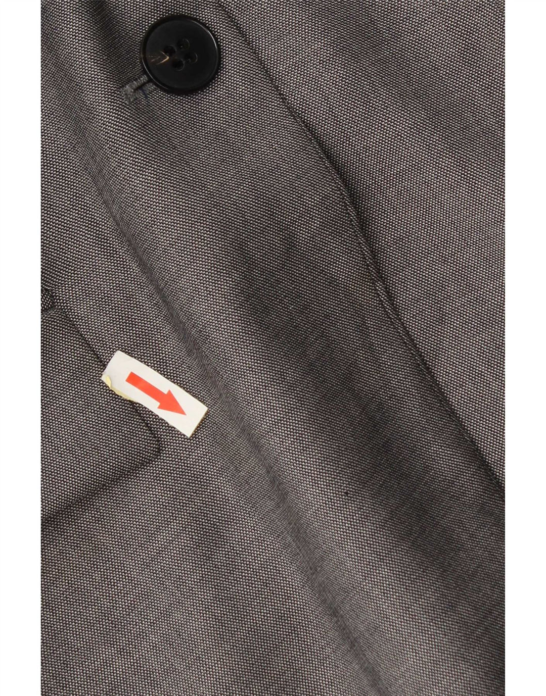 Hugo Boss Womens 2 Button Blazer Jacket UK 12 Medium Grey Wool
