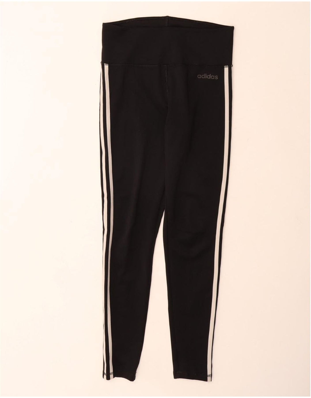 ADIDAS Womens Aeroready Leggings UK 12/14 Medium  Black Polyester