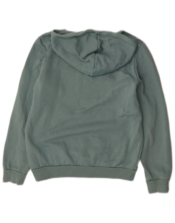 Puma Boys Graphic Hoodie Jumper 11-12 Years Blue Cotton