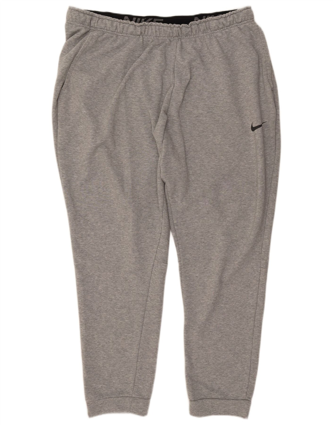 NIKE Mens Dri Fit Tracksuit Trousers Joggers 3XL  Grey Cotton