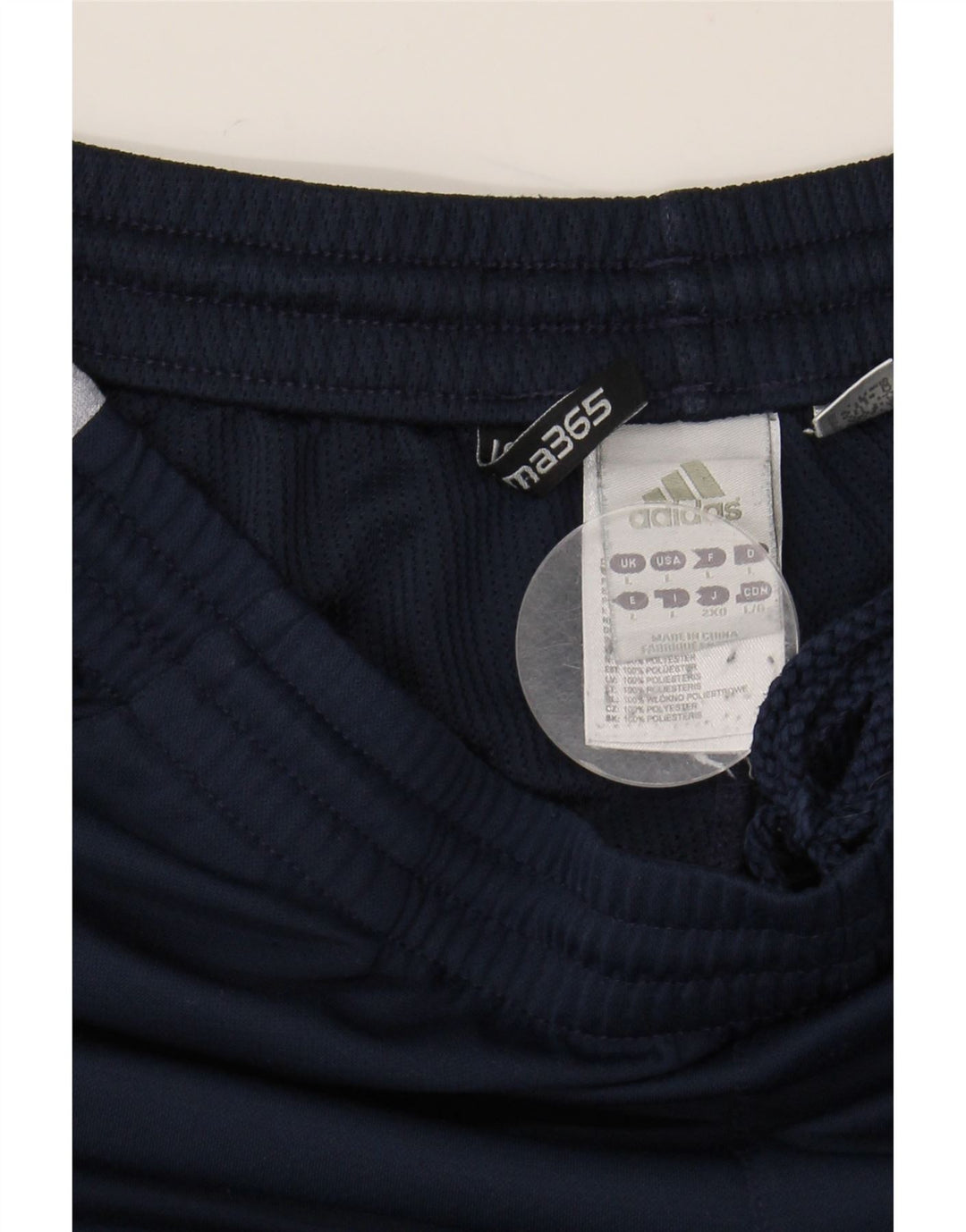 ADIDAS Mens Clima 365 Sport Shorts Large Navy Blue Colourblock Polyester