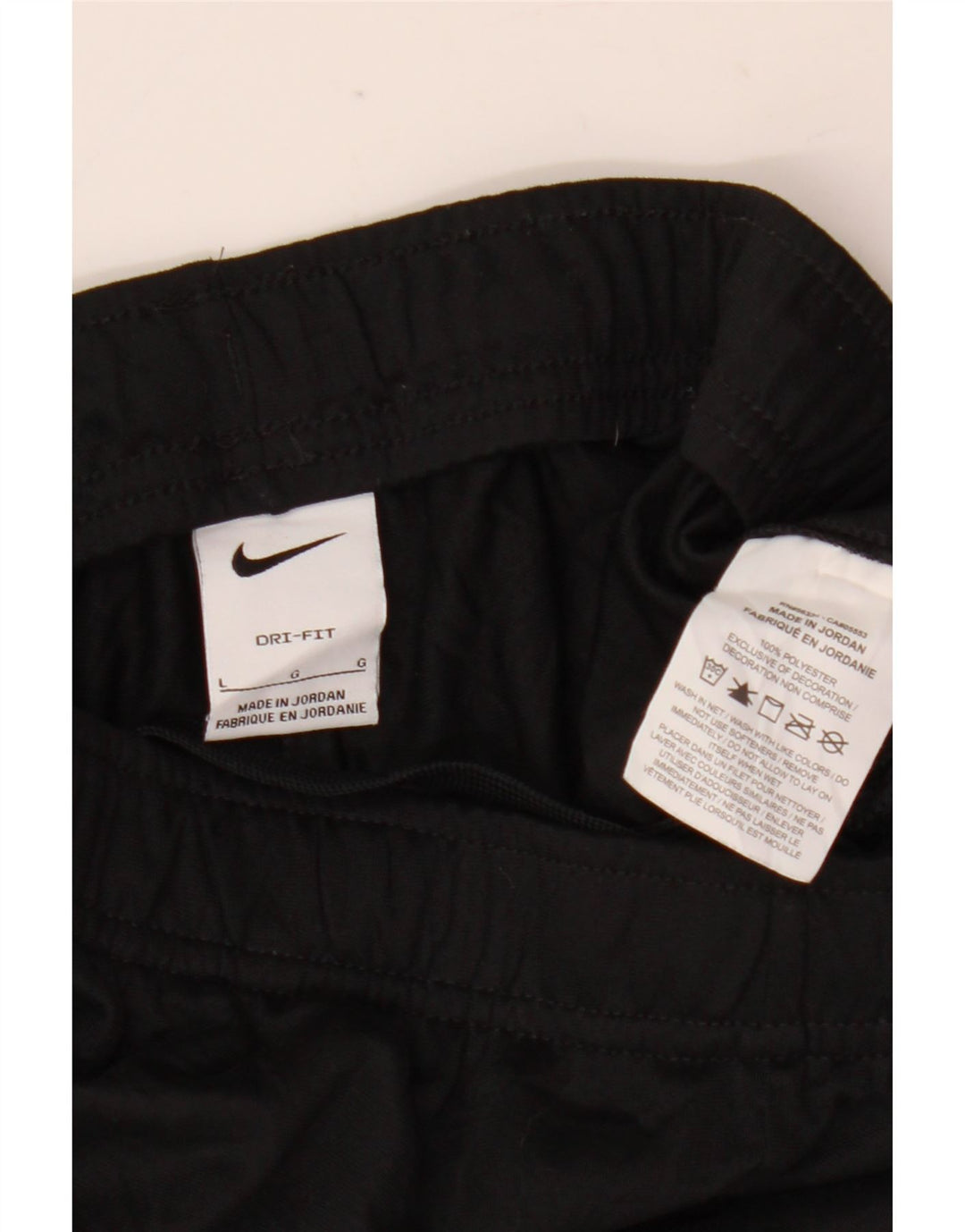 Nike Boys Dri Fit Tracksuit Trousers 12-13 Years Large Black Polyester