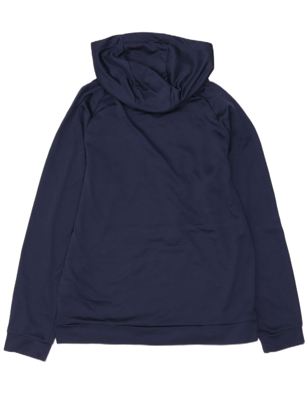 NIKE Mens Dri Fit Graphic Hoodie Jumper Medium Navy Blue Polyester