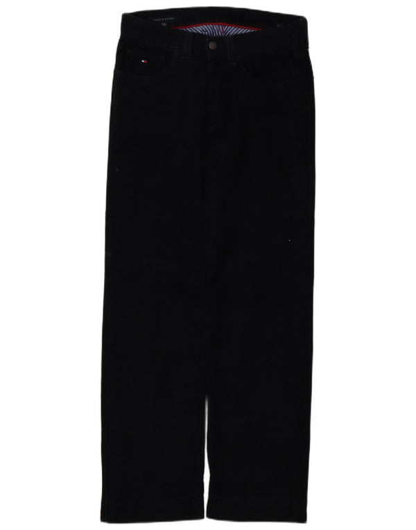 Tommy Hilfiger Mens Straight Corduroy Trousers W30 L30 Navy Blue Cotton