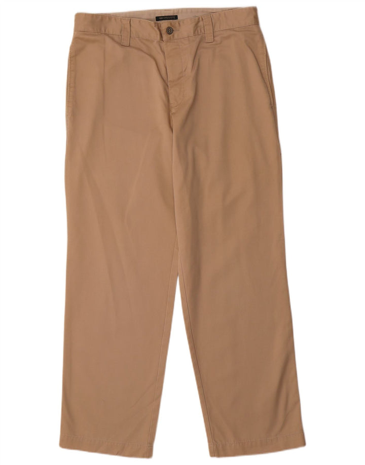 DOCKERS Mens Khakis Straight Chino Trousers W33 L30  Beige