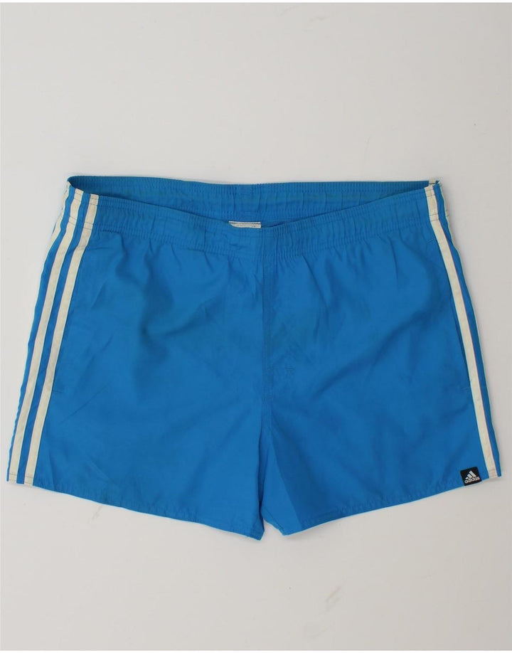 Adidas Mens Sport Shorts Small Blue Polyester