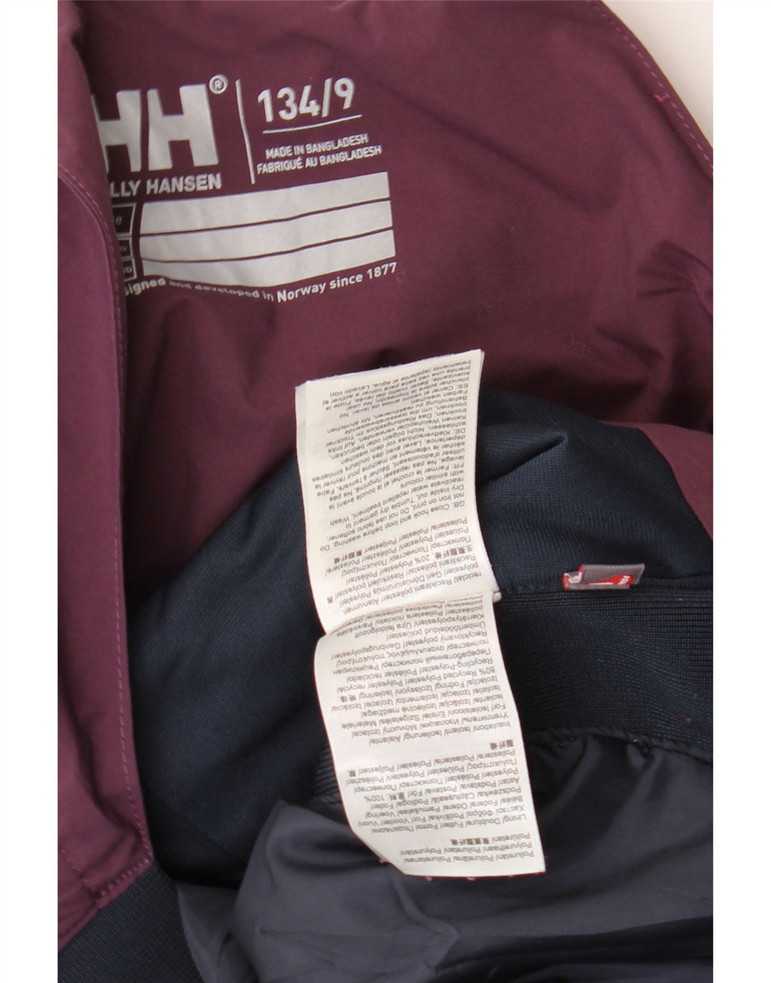 Helly Hansen Girls Ski Trousers 8-9 Years Purple Colourblock Polyester