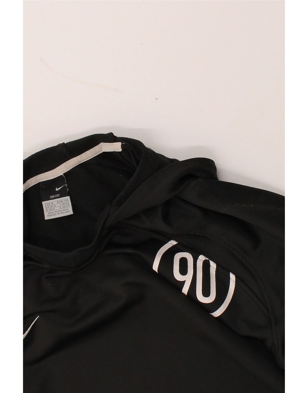 NIKE Mens Hoodie Jumper UK 39/41 Medium Black Vintage Nike and Second-Hand Nike from Messina Hembry 