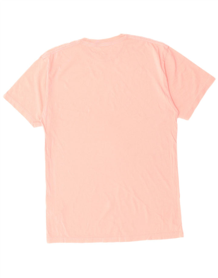 VANS Mens Classic Fit Graphic T-Shirt Top Medium Pink Cotton