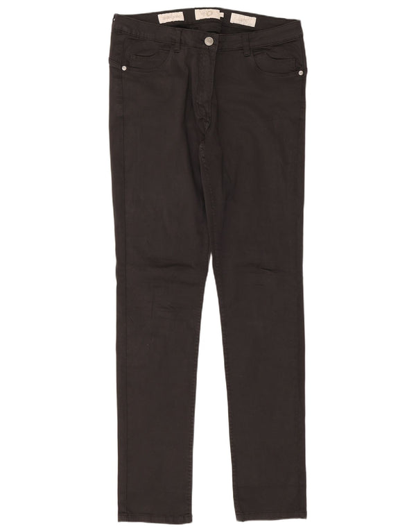 Dack's Womens Slim Fit Casual Trousers IT 46 Large W32 L32 Black Cotton