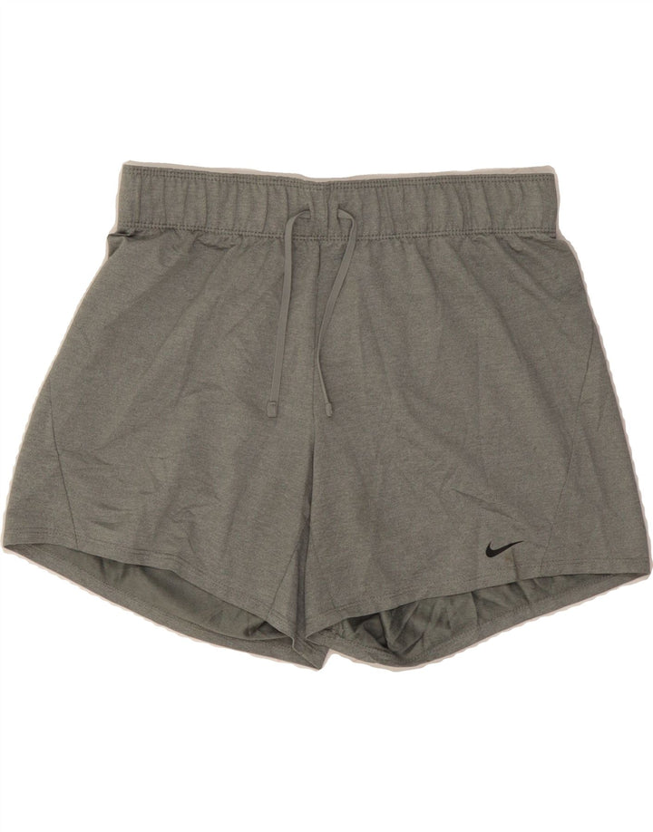 NIKE Womens Dri Fit Sport Shorts UK 10 Small  Grey Polyester Vintage Nike and Second-Hand Nike from Messina Hembry 