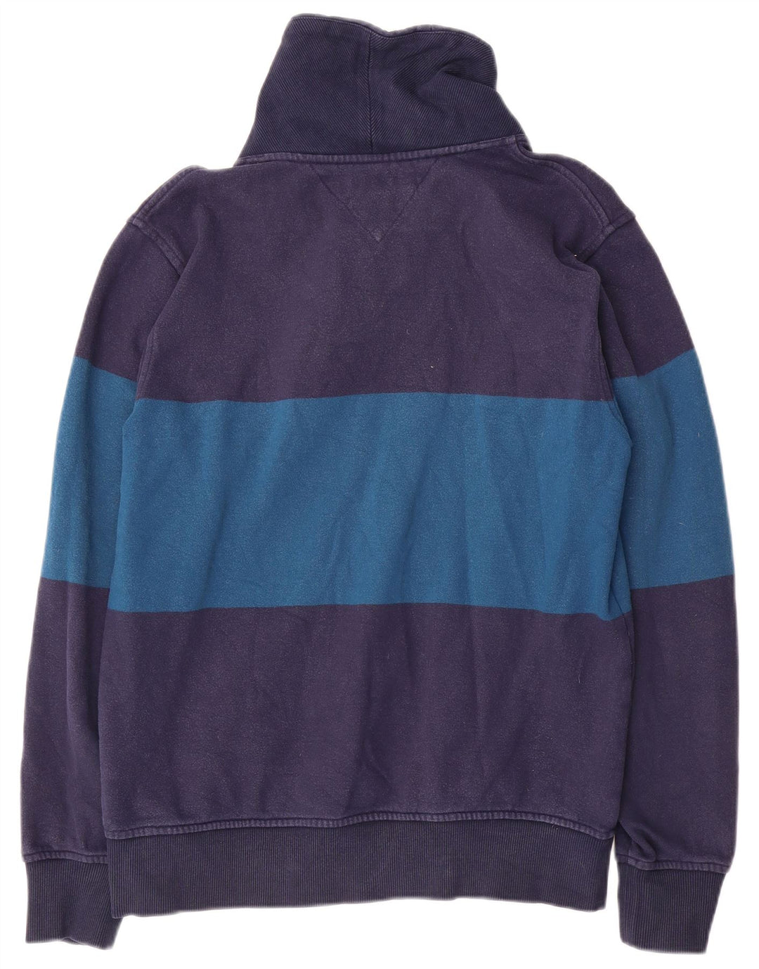 Tommy Hilfiger Mens Sweatshirt Jumper Medium Navy Blue Colourblock