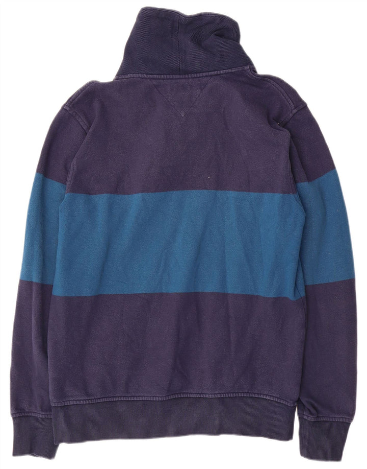 Tommy Hilfiger Mens Sweatshirt Jumper Medium Navy Blue Colourblock